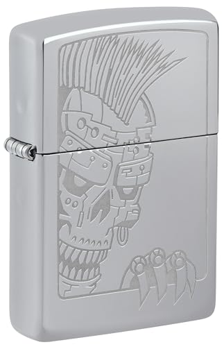 Zippo Sturmfeuerzeug - Mohawk Skull Design - Nachfüllbar- Geschenkbox - Metall - Made in USA Zippo Sturmfeuerzeug - Mohawk Skull Design - Nachfüllbar- Geschenkbox - Metall - Made in USA von Zippo
