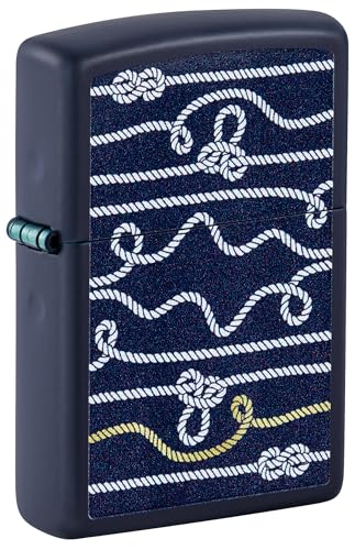 Zippo Sturmfeuerzeug - Nautical Rope Design - Nachfüllbar- Geschenkbox - Metall - Made in USA von Zippo