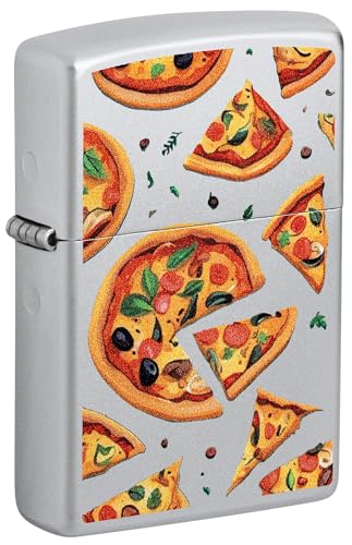 Zippo Sturmfeuerzeug - Pizza, Satin Chrome, Color Image - Nachfüllbar - Wiederverwendbar - Windfestes Design - Geschenkbox - Made in USA Zippo Sturmfeuerzeug - Pizza, Satin Chrome, Color Image - Nachfüllbar - Wiederverwendbar - Windfestes Design - Geschenkbox - Made in USA von Zippo