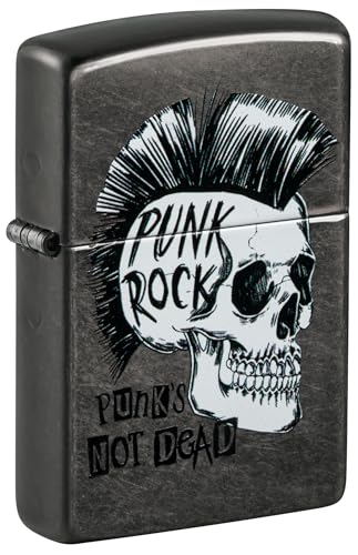 Zippo Sturmfeuerzeug - Punk Rock Skull, Gray Dusk, Color Image - Nachfüllbar - Wiederverwendbar - Windfestes Design - Geschenkbox - Made in USA Zippo Sturmfeuerzeug - Punk Rock Skull, Gray Dusk, Color Image - Nachfüllbar - Wiederverwendbar - Windfestes Design - Geschenkbox - Made in USA von Zippo