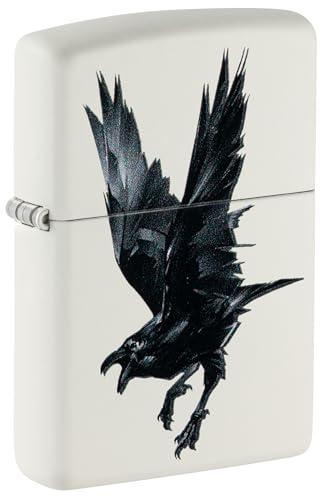 Zippo Sturmfeuerzeug - Raven, White Matte, Color Image - Nachfüllbar - Wiederverwendbar - Windfestes Design - Geschenkbox - Made in USA Zippo Sturmfeuerzeug - Raven, White Matte, Color Image - Nachfüllbar - Wiederverwendbar - Windfestes Design - Geschenkbox - Made in USA von Zippo