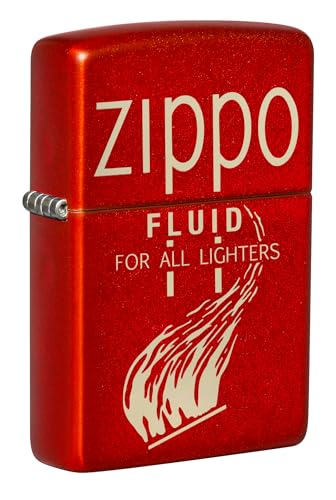 Zippo Sturmfeuerzeug - Retro, 49475 Metallic Red, Laser Engrave - Nachfüllbar - Wiederverwendbar - Windfestes Design - Geschenkbox - Made in USA Zippo Sturmfeuerzeug - Retro, 49475 Metallic Red, Laser Engrave - Nachfüllbar - Wiederverwendbar - Windfestes Design - Geschenkbox - Made in USA von Zippo