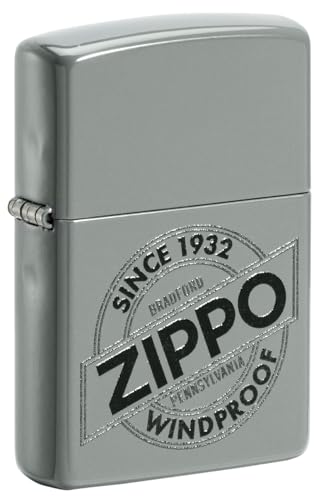 Zippo Sturmfeuerzeug - Since 1932 Logo, Flat Grey, Color Image - Nachfüllbar - Wiederverwendbar - Windfestes Design - Geschenkbox - Made in USA Zippo Sturmfeuerzeug - Since 1932 Logo, Flat Grey, Color Image - Nachfüllbar - Wiederverwendbar - Windfestes Design - Geschenkbox - Made in USA von Zippo