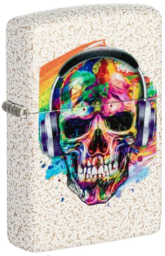 Zippo Sturmfeuerzeug - Skull Headphones, Mercury Glass, Color Image - Nachfüllbar - Wiederverwendbar - Windfestes Design - Geschenkbox - Made in USA Zippo Sturmfeuerzeug - Skull Headphones, Mercury Glass, Color Image - Nachfüllbar - Wiederverwendbar - Windfestes Design - Geschenkbox - Made in USA von Zippo