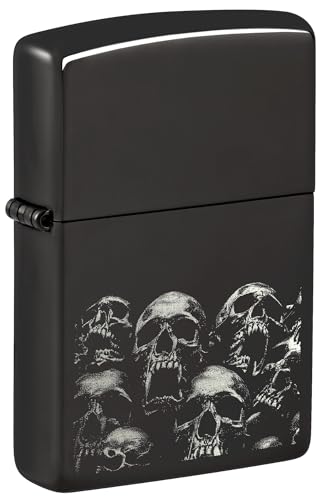 Zippo Sturmfeuerzeug - Skulls Design - Nachfüllbar- Geschenkbox - Metall - Made in USA von Zippo