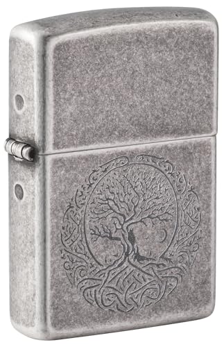 Zippo Sturmfeuerzeug - Tribal Tree of Life Design - Nachfüllbar- Geschenkbox - Metall - Made in USA von Zippo
