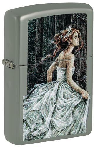 Zippo Sturmfeuerzeug - Victoria Frances - Green Sage Finish mit Color Image - Nachfüllbar - Wiederverwendbar - Windfestes Design - Geschenkbox - Made in USA Zippo Sturmfeuerzeug - Victoria Frances - Green Sage Finish mit Color Image - Nachfüllbar - Wiederverwendbar - Windfestes Design - Geschenkbox - Made in USA von Zippo