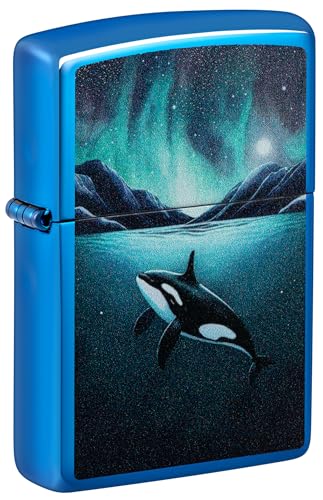 Zippo Sturmfeuerzeug - Whale, High Polish Blue, Color Image - Nachfüllbar - Wiederverwendbar - Windfestes Design - Geschenkbox - Made in USA Zippo Sturmfeuerzeug - Whale, High Polish Blue, Color Image - Nachfüllbar - Wiederverwendbar - Windfestes Design - Geschenkbox - Made in USA von Zippo