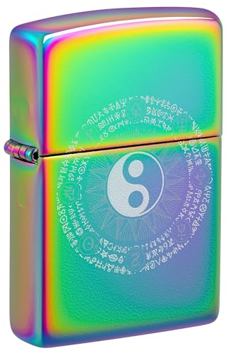 Zippo Sturmfeuerzeug - Ying Yang Design - Nachfüllbar- Geschenkbox - Metall - Made in USA von Zippo
