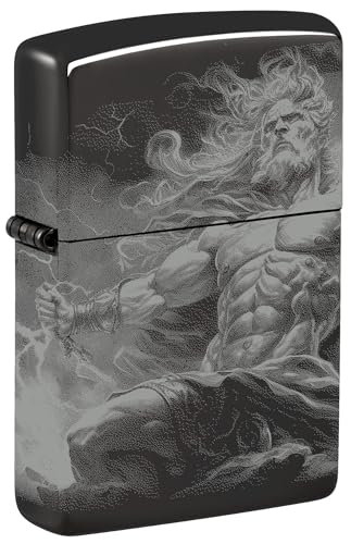 Zippo Sturmfeuerzeug - Zeus Design - Nachfüllbar- Geschenkbox - Metall - Made in USA von Zippo