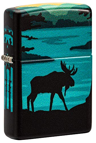 Zippo Taschenfeuerzeug, Elch, Landschaft, 540 Farben von Zippo