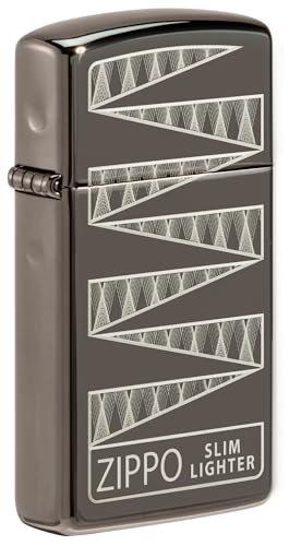 Zippo Taschenfeuerzeug zum 65. Hochzeitstag, schlankes Sammlerstück von Zippo
