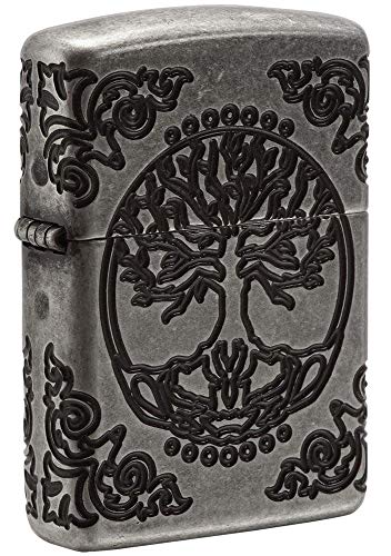 Zippo Tree of Life - Flower of Life - 29670 - Choice Collection 2018-60004303 - Suggested Retail: Euro 139,95, Silber, Small von Zippo