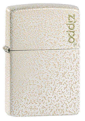 ZIPPO – Zippo Logo - Mercury Glass Matte – Sturmfeuerzeug, nachfüllbar, in hochwertiger Geschenkbox von Zippo