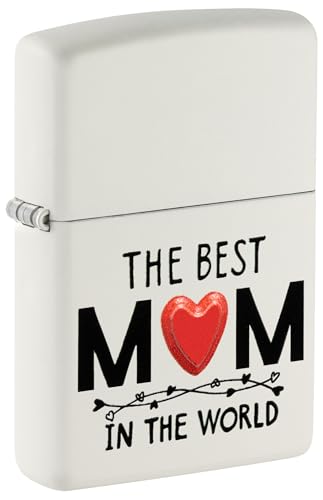 Zippo Sturmfeuerzeug - Modell Best Mom - White Matte Finish mit Textuer Print - Nachfüllbar - Wiederverwendbar - Windfestes Design - Geschenkbox - Made in USA Zippo Sturmfeuerzeug - Modell Best Mom - White Matte Finish mit Textuer Print - Nachfüllbar - Wiederverwendbar - Windfestes Design - Geschenkbox - Made in USA von Zippo