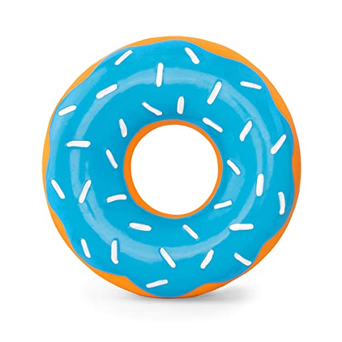 ZippyPaws Latex-Donutz - Blaubeere – Lustiges Quietschspielzeug für Hunde, langlebiges Latex-Design, perfekt für kleine und mittelgroße Hunde – Interaktives und sicheres Kauspielzeug von ZippyPaws