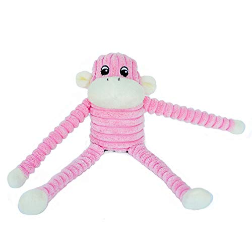 ZippyPaws Spencer Crinkle Monkey – Rosa – Klein von ZippyPaws