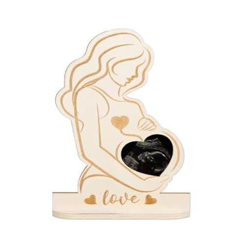 Pregnancy Bilderrahmen Ultraschallbild Schwangere,Schwangerschaft Ankündigung Holz Fotorahmen Baby Ultraschall Bild Frame Geschenkideen Ultraschall Bilderrahmen Sonogramm Fotorahmen für Mutter zu sein von Ziranee