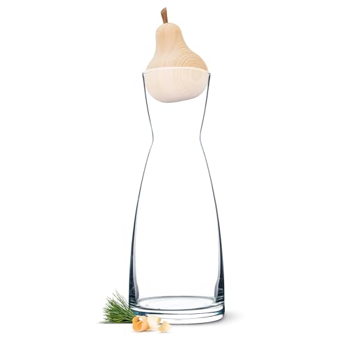 Zirbenbirne-Set mit 1 Liter Ypsilon Wasserkaraffe - luftgetrocknetes Zirbenholz von Zirbelino