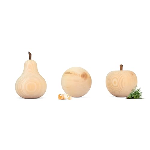 Zirbenfreunde-Set: Zirbenapfel + Zirbenbirne + Zirbenkugel, je 7cm von Zirbelino