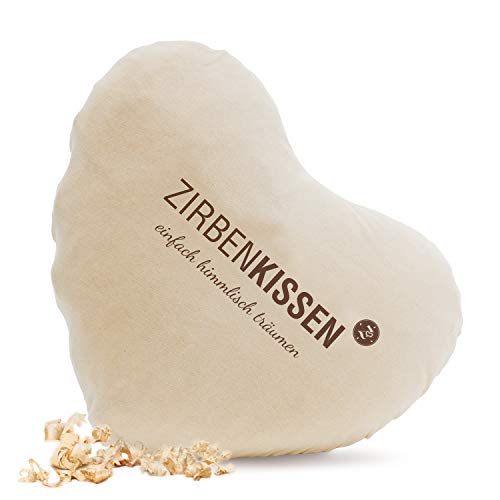 Zirben Familie ZirbenKissen Herz, Holz, Natur, 40 x 40 cm, 1 Einheiten, 1206, 1 Stück (1er Pack) von Zirben Familie