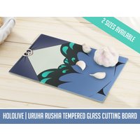 Hololive | Uruha Rushia Schneidebrett Gehärtetes Glas 2 Größen Verfügbar von ZirusedgeArtStore
