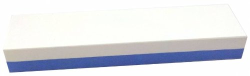 Abziehstein Korund blau/weiß von Zische - FEPA 220/400 (JIS 220/1000) - 5cm Breite + Gratis-Unterlage von Zische