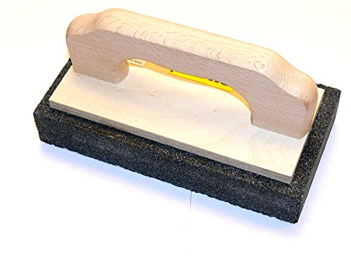 Zische Rutscher Schleifstein mit Griff, 200 x 100 x 30 mm, für Beton und Estrich von Zische
