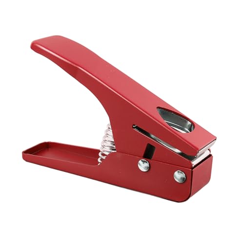 Plektrum-Stanzer für Gitarre, verstellbare Größe, Plektrumschneider (rot) von Zisemeil