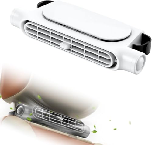 Ziswin Autositz KüHlventilator,SitzküHlventilator Mit Elastischem Gurt Kfz- Leise Einstellbare Windgeschwindigkeit Usb Kfz-RüCkenlehne-Ventilator, Geeignet FüR Alle Autos Jeep Van Rv Lkws (Weiß) von Ziswin