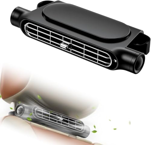 Ziswin Autositz KüHlventilator,SitzküHlventilator Mit Elastischem Gurt Kfz- Leise Einstellbare Windgeschwindigkeit Usb Kfz-RüCkenlehne-Ventilator, Geeignet FüR Alle Autos Jeep Van Rv Lkws (Schwarz) von Ziswin
