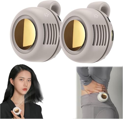Ziswin Tragbarer Clip Lüfter, Zum Aufhängen Usb Aufladung Geringer Lärm Und Starker Wind Geeignets Für Outdoor Büro Schlafzimmer Und Reisen Usw (Weiß-2PCS) von Ziswin