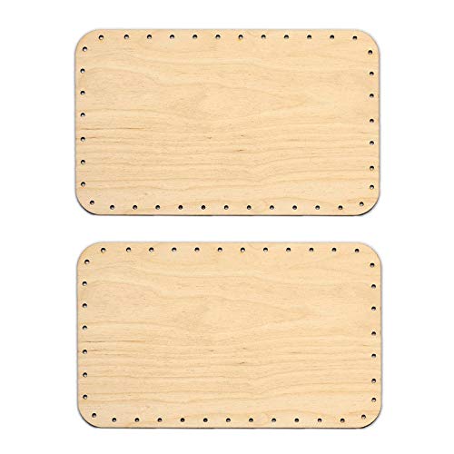 Zita's Creative 2X Korbboden eckig, 16x26cm für 3mm Peddigrohr - Flechten, Korbflechten, Schilf Set, Peddigrohr, Flechtmaterial, Flechtset, Rattan von Zita's Creative