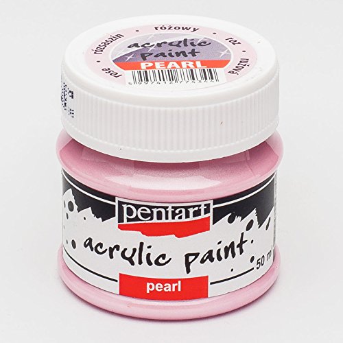 Zita's Creative Acrylfarbe Perlmutt 50ml - Rosa, Perlmuttfarbe, Bastelfarbe, Acrylfarbe von Zita's Creative