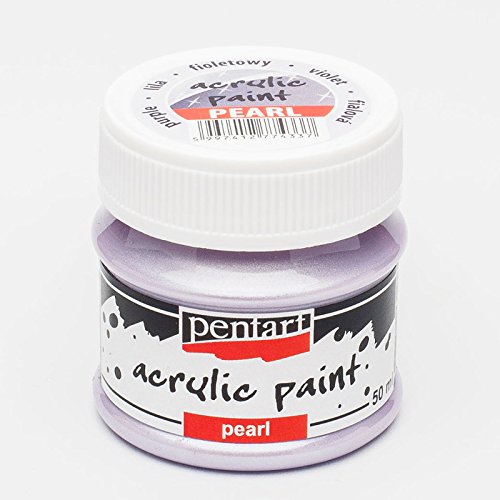 Zita's Creative Acrylfarbe Perlmutt 50ml - lila, Perlmuttfarbe, Bastelfarbe, Acrylfarbe von Zita's Creative