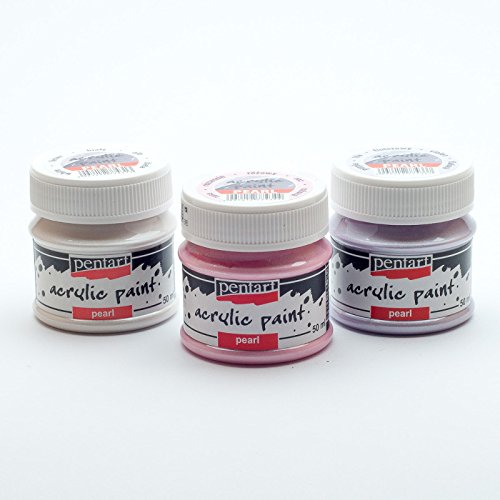 Zita's Creative Acrylfarbe Perlmutt in Set 3x50ml - Set 1. Perlmuttfarbe, Bastelfarbe, Acrylfarbe Zita's Creative Acrylfarbe Perlmutt in Set 3x50ml - Set 1. Perlmuttfarbe, Bastelfarbe, Acrylfarbe von Zita's Creative