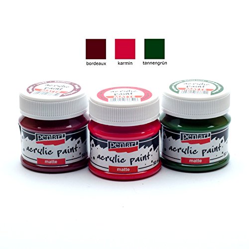 Zita's Creative Acrylfarben Set matt 3x50ml - Set 8. Mattfarbe, Bastelfarbe, Acrylfarbe Zita's Creative Acrylfarben Set matt 3x50ml - Set 8. Mattfarbe, Bastelfarbe, Acrylfarbe von Zita's Creative