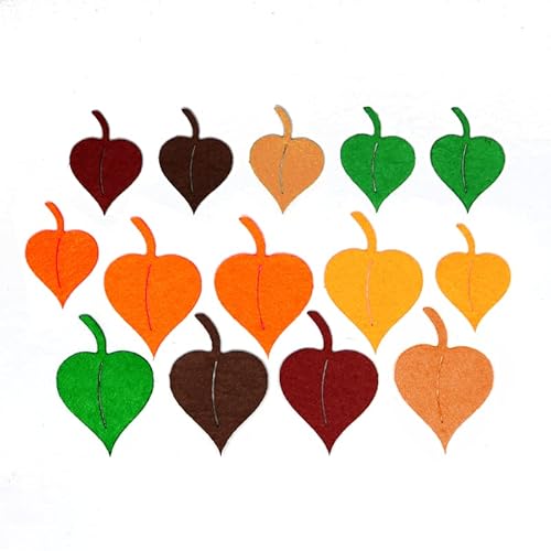 Zita´s Creative Bastelfilz Figuren Set - Herbst lindenblätter. - Filz, Textilfilz, Streudeko von Zita´s Creative