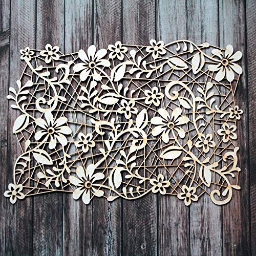 Zita`s Creative Chipboard - Spring Flower Background. Scrapbook Dekoelement, Die Cuts, Laser cuts von Zita`s Creative