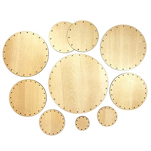 Zita´s Creative HDF Korbboden Set rund, groß - für Peddigrohr 2 und 3mm. Flechten, Korbflechten, MDF Korbboden, Peddigrohr, Flechtmaterial, Flechtset, Rattan von Zita´s Creative