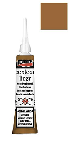 Zita`s Creative Konturenfarbe universell 20ml - antikkupfer, Konturenpaste, Bastelfarbe, Acrylfarbe von Zita`s Creative