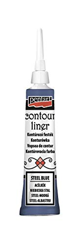 Zita`s Creative Konturenfarbe universell 20ml - stahlbau Glitter. Konturenpaste, Bastelfarbe, Acrylfarbe von Zita`s Creative