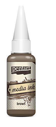 Zita`s Creative Mixed Media Tinte 20ml - Brown. Media Ink, Alcohol Ink, Farbtinte von Zita`s Creative
