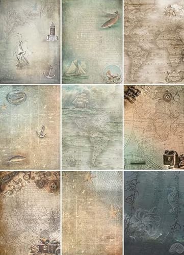 Zita´s Creative Reispapier A3 - Sailor Collage. Motiv-Strohseide, Strohseidenpapier, Decoupage Papier Zita´s Creative Reispapier A3 - Sailor Collage. Motiv-Strohseide, Strohseidenpapier, Decoupage Papier von Zita´s Creative