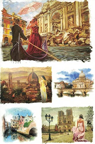 Zita`s Creative Reispapier A3 - Views. Motiv-Strohseide, Strohseidenpapier, Decoupage Papier Zita`s Creative Reispapier A3 - Views. Motiv-Strohseide, Strohseidenpapier, Decoupage Papier von Zita`s Creative