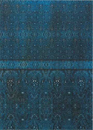 Zita`s Creative Reispapier A4 - Blue Brocade. Motiv-Strohseide, Strohseidenpapier, Decoupage Papier von Zita`s Creative