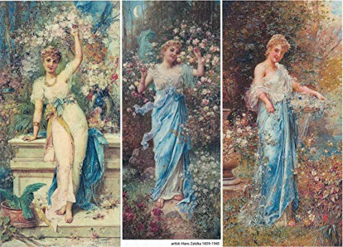 Zita`s Creative Reispapier A4 - Nymphs 2. Motiv-Strohseide, Strohseidenpapier, Decoupage Papier Zita`s Creative Reispapier A4 - Nymphs 2. Motiv-Strohseide, Strohseidenpapier, Decoupage Papier von Zita`s Creative