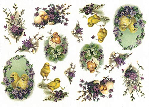 Zita`s Creative Reispapier A4 - Pretty Easter Chicks. Motiv-Strohseide, Strohseidenpapier, Decoupage Papier Zita`s Creative Reispapier A4 - Pretty Easter Chicks. Motiv-Strohseide, Strohseidenpapier, Decoupage Papier von Zita`s Creative