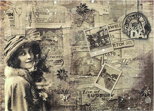 Zita's Creative Reispapier A4 - Winter Memories. Motiv-Strohseide, Strohseidenpapier, Decoupage Papier von Zita's Creative