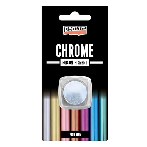Zita´s Creative Rub-on Pigment Chrome - king blue. Effekt Pulver, Metallpulver von Zita´s Creative